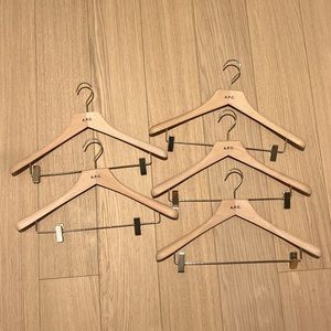 Pack of 3 Authentic A.P.C. Cedar Wood Pants Hangers 18”